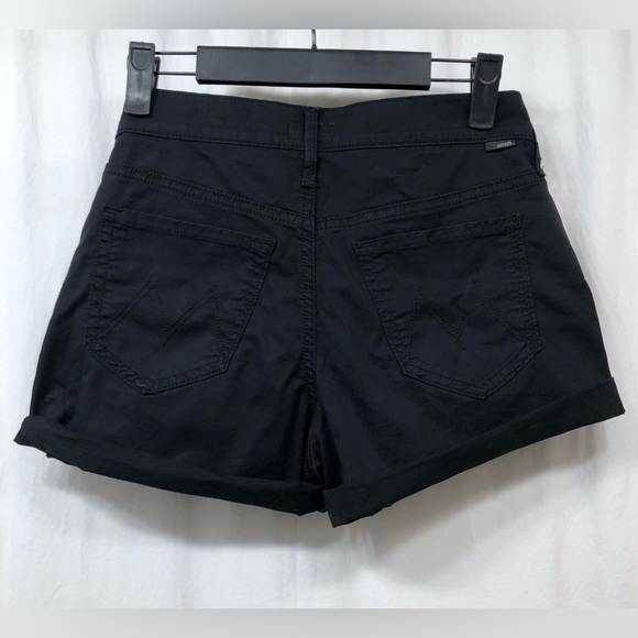 Mother The Dropout Cuff Short Island Fever Black Size 24 - Picture 2 of 16